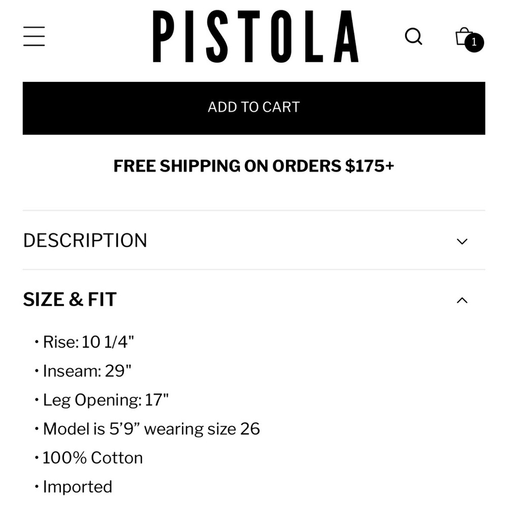 pistola Straight-Leg Women's Jeans in Medium Blue Wash - Picture 10 of 10